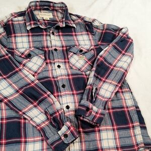 Plaid Button-Up Shirt